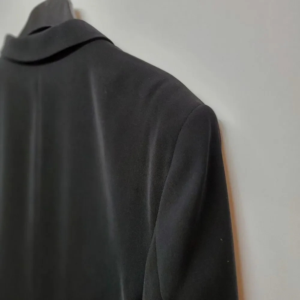 Vittorio St. Angelo Milan Men's Black Tuxedo Blazer Jacket Formal 46R Satin Trim - Picture 3 of 16